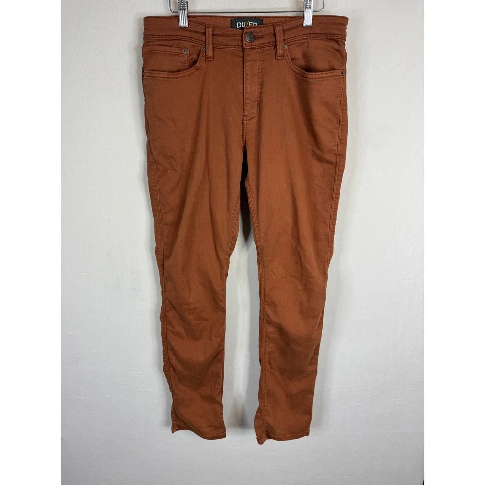 DU/ER N2X Relaxed Taper No Sweat Pant Rust‎ Brown Mens 31x32 Comfort Stretch